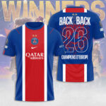 Paris Saint-Germain Champions of Europe 25/26 3D Apparel – TANTN23324