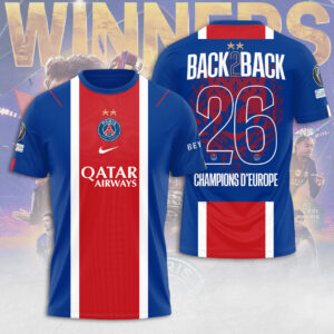 Paris Saint-Germain Champions of Europe 25/26 3D Apparel - TANTN23324