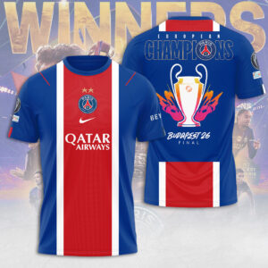 Paris Saint-Germain Champions of Europe 25/26 3D Apparel - TANTN23348