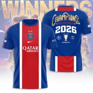 Paris Saint-Germain Champions of Europe 25/26 3D Apparel - TANTN23451