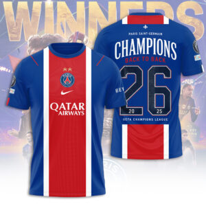 Paris Saint-Germain Champions of Europe 25/26 3D Apparel - TANTN23453