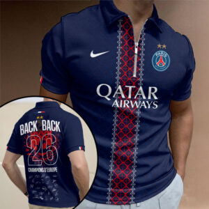 Paris Saint-Germain 25/26 Champions League Champions Zip Polo Shirt - TMTHU6634