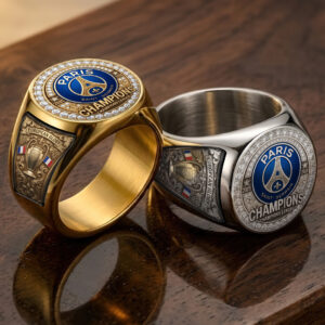 Paris Saint-Germain Champions of Europe 25/26 3D Engraved Ring - TMTHU6756