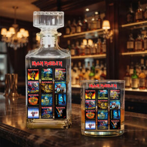 Iron Maiden Whiskey Decanter and Glass - GNE6776
