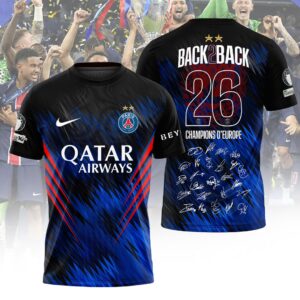 Paris Saint-Germain 25/26 Champions League Champions 3D Apparel - HOATT18445