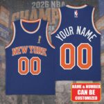 Personalized New York Knicks NBA Finals Champions 2026 Basketball Jersey – TMTHU6891