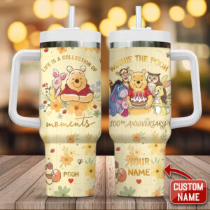 Personalized Winnie-the-Pooh 100th Anniversary 40oz Tumbler - TMTHU6746