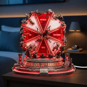 Resident Evil 30th Anniversary Custom Shape Acrylic Light Box - TMTHU6661