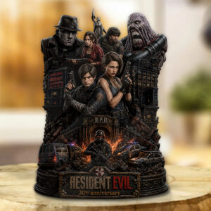 Resident Evil 30th Anniversary Custom Shape Acrylic Plaque - GNE7270