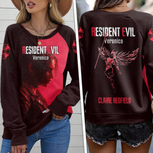 Resident Evil Veronica Round Neck Raglan Sleeve Sweatshirt – GNE6887.4