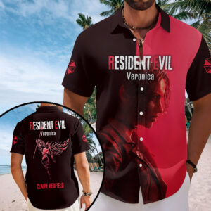 Resident Evil Veronica Short Sleeve Button-Down Shirt – GNE6887.3