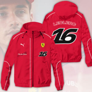 Scuderia Ferrari x Charles Leclerc 3D Windbreaker Jacket - HOATT18861