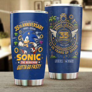 Sonic the Hedgehog 35th Anniversary Tumbler Cup - TANTN23985