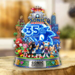 Sonic the Hedgehog 35th Anniversary Custom Shape Acrylic Plaque – TMTHU7060