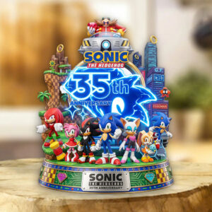 Sonic the Hedgehog 35th Anniversary Custom Shape Acrylic Plaque - TMTHU7060