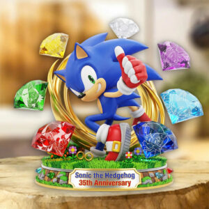 Sonic the Hedgehog 35th Anniversary Custom Shape Acrylic Plaque - TMTHU7163