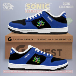 Sonic the Hedgehog 35th Anniversary Genuine Leather SB Shoes - GNE7316