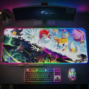 Sonic the Hedgehog 35th Anniversary Custom Gaming Desk Mat - GNE7218