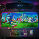 Sonic the Hedgehog 35th Anniversary Custom Gaming Desk Mat – GNE7219