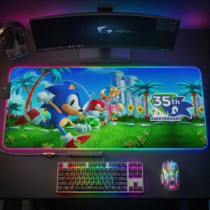Sonic the Hedgehog 35th Anniversary Custom Gaming Desk Mat - GNE7219
