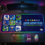 Sonic the Hedgehog 35th Anniversary Custom Gaming Desk Mat – GNE7224