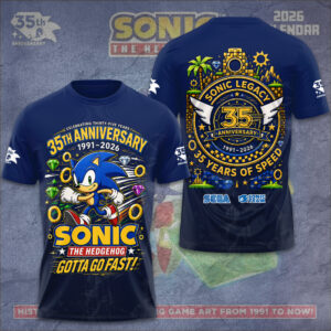 Sonic the Hedgehog 35th Anniversary 3D Apparel - GNE7215