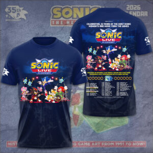 Sonic the Hedgehog 35th Anniversary 3D Apparel - GNE7216