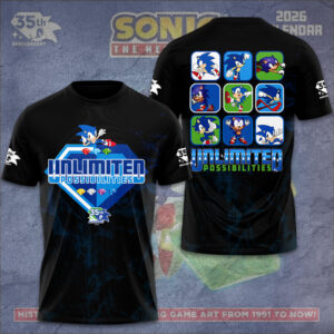 Sonic the Hedgehog 35th Anniversary 3D Apparel - GNE7318