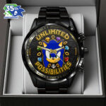 Sonic the Hedgehog 35th Anniversary Black Stainless Steel Watch – GNE7313