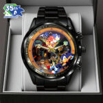 Sonic the Hedgehog 35th Anniversary Black Stainless Steel Watch – GNE7350