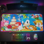 Sonic the Hedgehog 35th Anniversary Custom Gaming Desk Mat – GNE7360