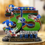 Sonic the Hedgehog 35th Anniversary Custom Shape Acrylic Plaque – GNE7204