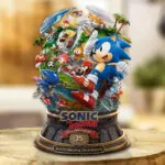 Sonic the Hedgehog 35th Anniversary Custom Shape Acrylic Plaque – GNE7207