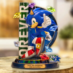 Sonic the Hedgehog 35th Anniversary Custom Shape Acrylic Plaque - GNE7208
