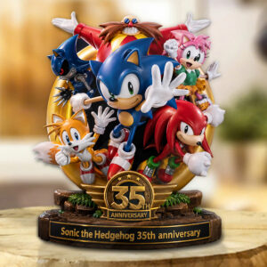 Sonic the Hedgehog 35th Anniversary Custom Shape Acrylic Plaque - GNE7209