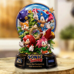 Sonic the Hedgehog 35th Anniversary Custom Shape Acrylic Plaque - GNE7212