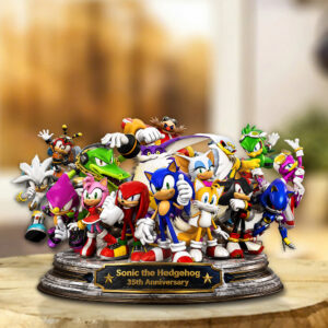 Sonic the Hedgehog 35th Anniversary Custom Shape Acrylic Plaque - GNE7250