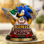 Sonic the Hedgehog 35th Anniversary Custom Shape Acrylic Plaque – GNE7251