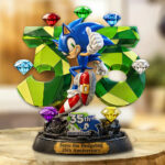 Sonic the Hedgehog 35th Anniversary Custom Shape Acrylic Plaque – GNE7253