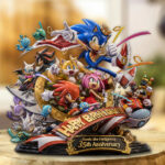 Sonic the Hedgehog 35th Anniversary Custom Shape Acrylic Plaque – GNE7254