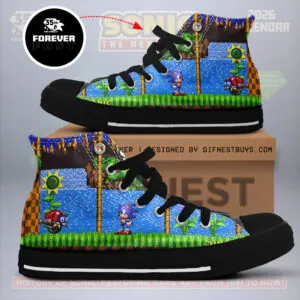 Sonic the Hedgehog 35th Anniversary High Top Canvas Shoes - GNE7255
