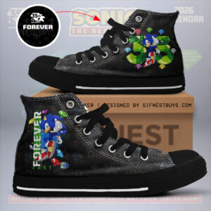 Sonic the Hedgehog 35th Anniversary High Top Canvas Shoes - GNE7256