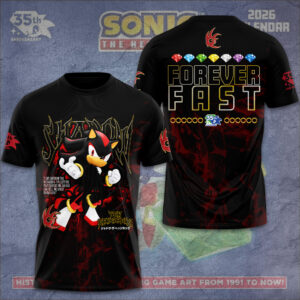 Sonic the Hedgehog x Shadow 35th Anniversary 3D Apparel - GNE7238