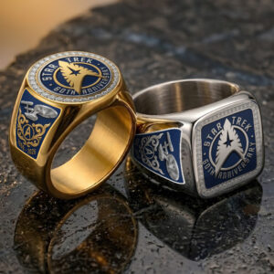 Star Trek 60th Anniversary 2026 3D Engraved Ring - TMTHU6683