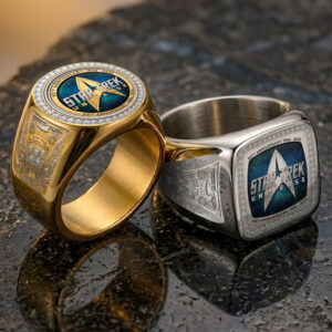 Star Trek 60th Anniversary 2026 3D Engraved Ring - TMTHU6690