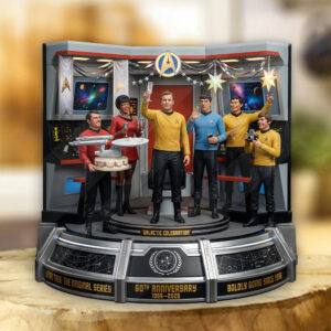 Star Trek 60th Anniversary 2026 Custom Shape Acrylic Plaque - TMTHU6798