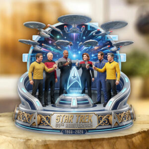 Star Trek 60th Anniversary 2026 Custom Shape Acrylic Plaque - TMTHU6853