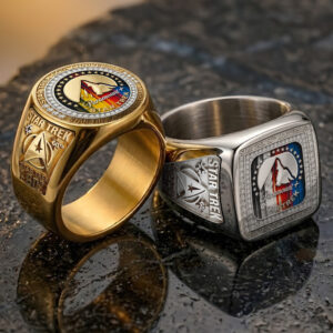 Star Trek 60th Anniversary 3D Engraved Ring - TMTHU6839