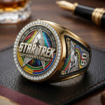 Star Trek 60th Anniversary 3D Engraved Ring – TMTHU7039