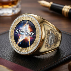 Star Trek 60th Anniversary 3D Engraved Ring - TMTHU7040